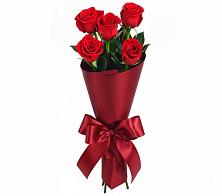 Букет 5 Красных роз Эдлесс Лав в Мортке