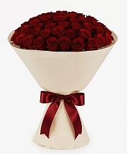 Букет 101 Бордовая роза Блэк Бакарра в Мортке