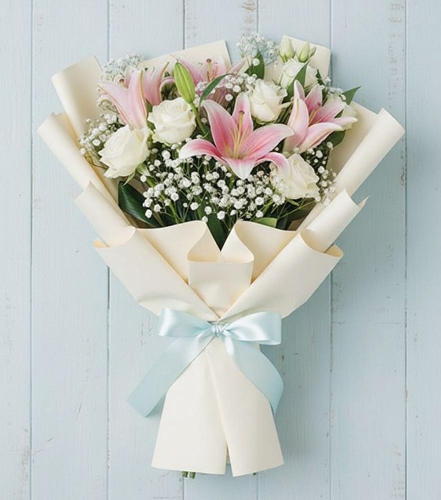 Букет цветов из: Лилии в Мортке