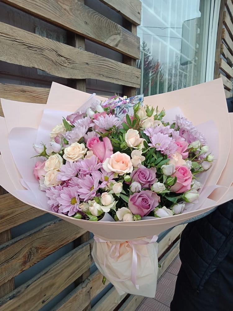 Букет цветов из: Розы и Хризантемы в Мортке