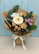 Букет цветов из:  Герберы и Хризантемы в Мортке