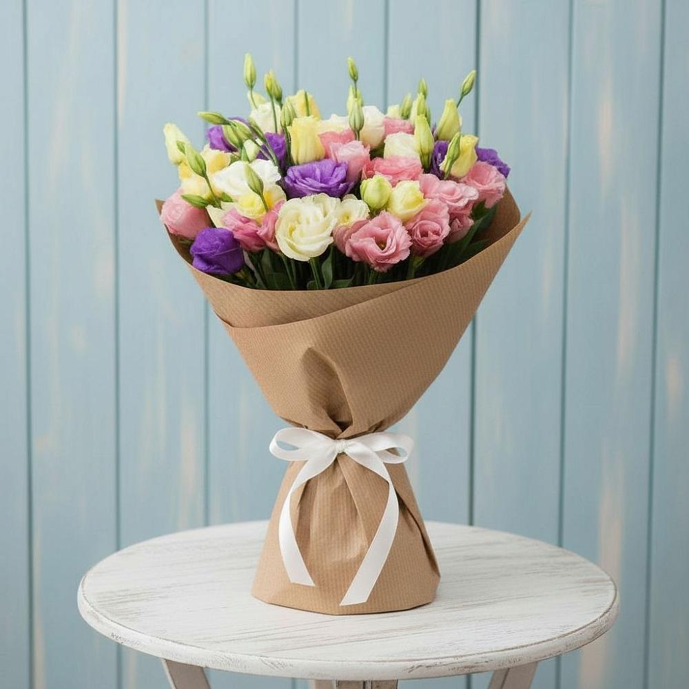 Букет цветов из: Лизиантусы в Мортке