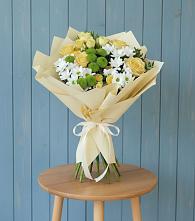 Букет цветов из:  Хризантемы и Розы в Мортке