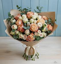 Букет цветов из:  Альстромерии и Розы #REPLACE_PRED# Мортке