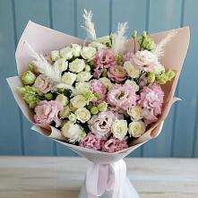 Букет цветов из:  Альстромерии и Розы в Мортке